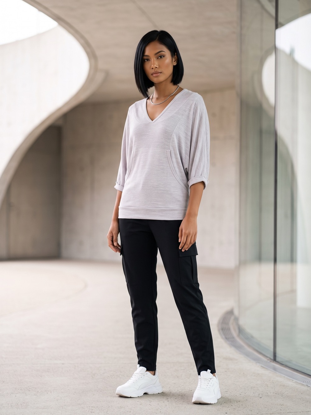 Charlotte Russe Grey Top